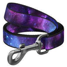 Повідець для собак нейлоновий WAUDOG Nylon, малюнок "NASA21", S, Ш 15 мм, Дов 300 см