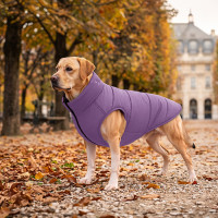 Курточка для собак WAUDOG Re-clothes двостороння, L65, A 62-65, B 87-89, C 60-65, бузковий