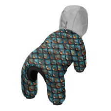 Комбінезон для собак WAUDOG Clothes малюнок "Луска", M45, В 57-60 см, С 41-44 см