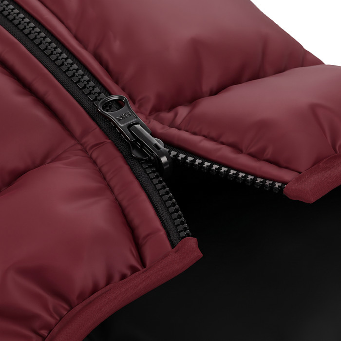 Курточка для собак WAUDOG Re-clothes двостороння, XS30, A 27-30, B 43-45, C 30-33, бордовий