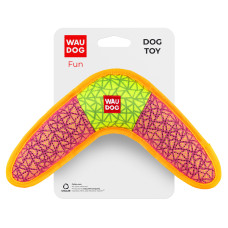 Іграшка для собак WAUDOG Fun, "Бумеранг",Ш 24 см, Д 14 см рожевий
