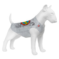 Майка для собак WAUDOG Clothes малюнок "Чудо-жінка комікс", S35, B 48-54 см, С 28-33 см