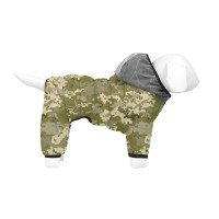 Комбінезон для собак WAUDOG Clothes, малюнок "Мілітарі", S40, В 58-61 см, С 33-38 см