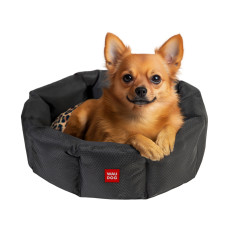 Лежанка для собак WAUDOG Relax, малюнок "Леопард", S, Ш 34 см, Д 45 см, В 17 см
