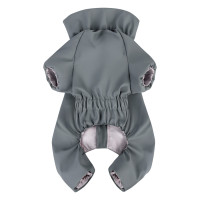 Дощовик для собак WAUDOG Clothes, водонепроникний, XS30, В 43-45 см, С 27-30 см, сірий