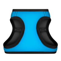 Шлея для собак м'яка WAUDOG Clothes з QR паспортом, "Colors of freedom", S2, В 46-50 см, С 43-45 см