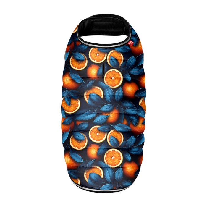 Курточка-накидка для собак WAUDOG Clothes, малюнок "Апельсини", S, А 32 см, B 41-51 см, С 25-35 см
