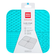Килимок для злизування WAUDOG Silicone, 190х190х10 мм, блакитний