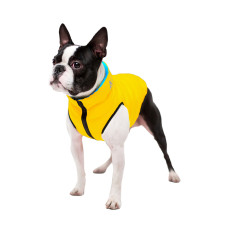 Двостороння курточка AiryVest для собак , розмір L 65, жовто-блакитна