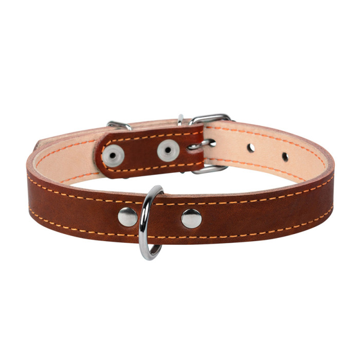 Нашийник "CoLLaR подвійний (ширина 14мм, довжина 27-35см) коричневий