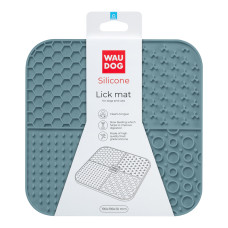 Килимок для злизування WAUDOG Silicone, 190х190х10 мм, сірий