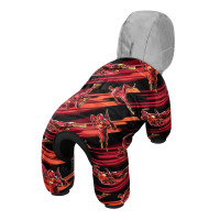 Комбінезон для собак WAUDOG Clothes малюнок "Швидкість Флеша", S35, В 52-55 см, С 31-36 см
