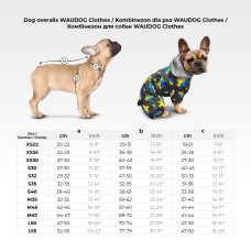 Комбінезон для собак WAUDOG Clothes малюнок "NASA21", L50, В 70-74 см, С 47-50 см