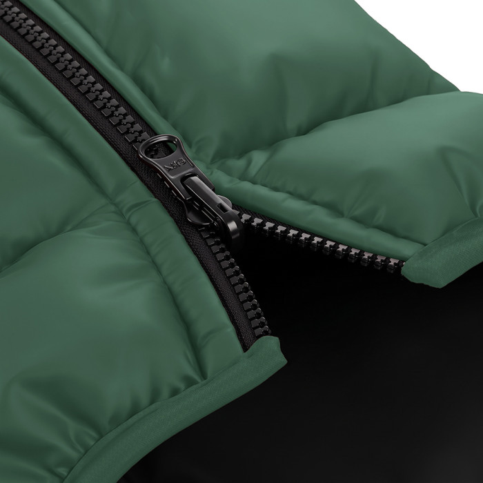 Курточка для собак WAUDOG Re-clothes двостороння, M40, A 38-40, B 63-66, C 39-42, смарагдовий