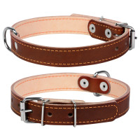 Нашийник "CoLLaR подвійний (ширина 14мм, довжина 27-35см) коричневий