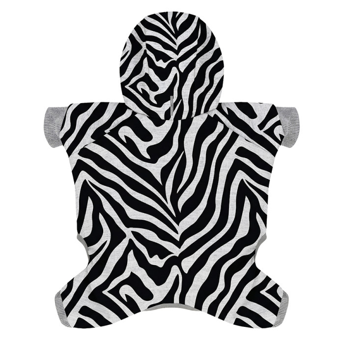 Комбінезон для собак WAUDOG Clothes малюнок "Зебра", софтшелл, M45, B 53-59 см, С 38-42 см