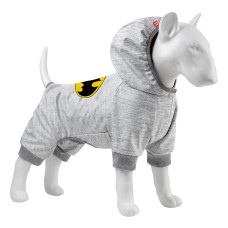 Комбінезон для собак WAUDOG Clothes малюнок "Бетмен лого", софтшелл, M45, B 53-59 см, С 38-42 см