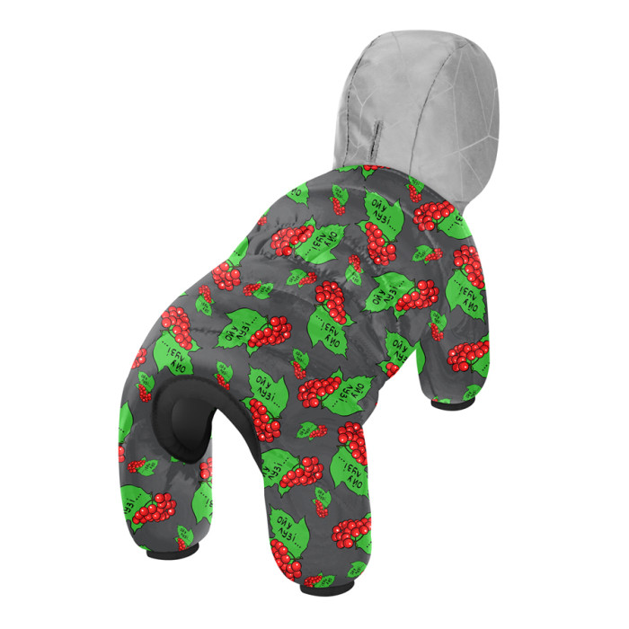 Комбінезон для собак WAUDOG Clothes малюнок "Калина", L55, В 77-79 см, С 47-50 см