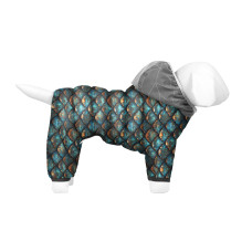 Комбінезон для собак WAUDOG Clothes малюнок "Луска", M45, В 57-60 см, С 41-44 см