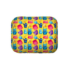 Лежанка для собак WAUDOG Relax, малюнок "Мохнаті монстри", L, Ш 49 см, Д 59 см, В 20 см
