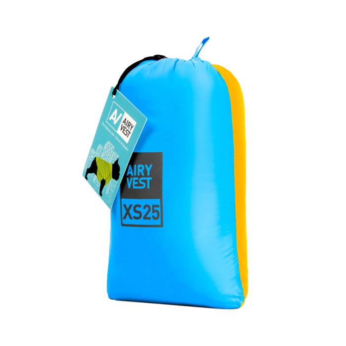 Двостороння курточка AiryVest для собак , розмір XS 25, жовто-блакитна