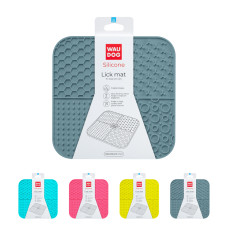 Килимок для злизування WAUDOG Silicone, 190х190х10 мм, сірий