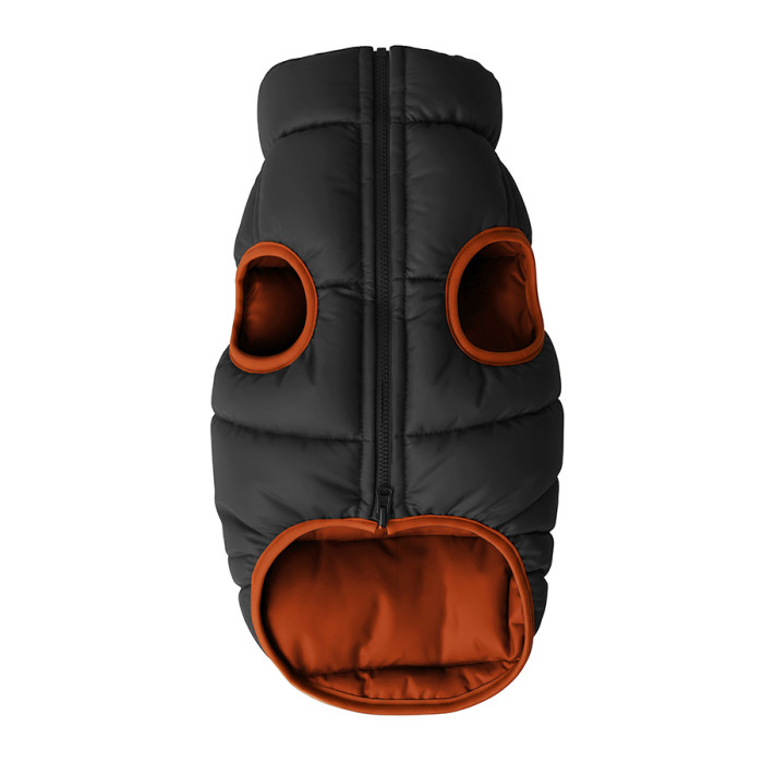Курточка для собак WAUDOG Re-clothes двостороння, L55, A 52-55, B 77-79, C 50-55, теракотовий