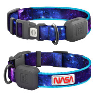 Нашийник для собак з підсвічуванням WAUDOG LED, NASA21, Type-C, S-M, Ш 25 мм, Дов 31-45 cm