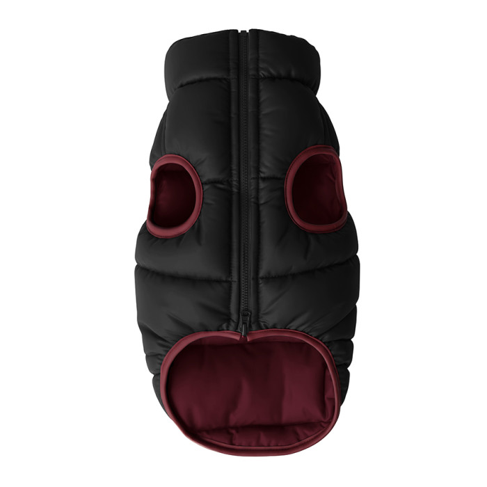 Курточка для собак WAUDOG Re-clothes двостороння, L65, A 62-65, B 87-89, C 60-65, бордовий