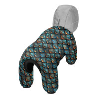 Комбінезон для собак WAUDOG Clothes малюнок "Луска", M47, В 69-72 см, С 41-44 см