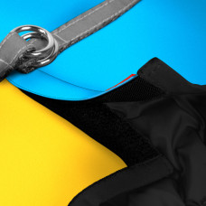 Шлея для собак м'яка WAUDOG Clothes з QR паспортом, "Colors of freedom", S1, В 40-45 см, С 29-31 см