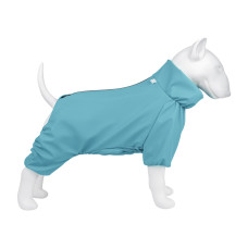 Дощовик для собак WAUDOG Clothes, водонепроникний, S30, В 57-59 см, С 44-46 см, блакитний
