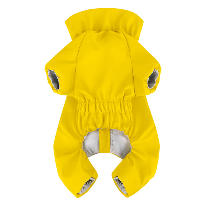 Дощовик для собак WAUDOG Clothes, водонепроникний, S32, В 47-50 см, С 35-38 см, жовтий