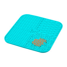 Килимок для злизування WAUDOG Silicone, 190х190х10 мм, блакитний