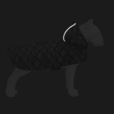 Дощовик-накидка з капюшоном для собак WAUDOG Clothes, малюнок "Луска", XXS, А 23-26 см, B 30-36 см, С 15-20 см