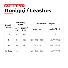 Повідець для собак нейлоновий WAUDOG Nylon, малюнок "Мохнаті монстри", M, Ш 20 мм, Дов 200 см