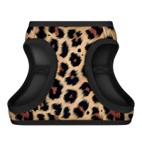 Шлея для собак м'яка WAUDOG Clothes з QR паспортом, малюнок "Леопард", XS1, В 24-27 см, С 18-20 см
