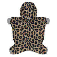 Комбінезон для собак WAUDOG Clothes малюнок "Леопард", софтшелл, M35, B 54-60 см, С 34-40 см