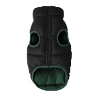 Курточка для собак WAUDOG Re-clothes двостороння, M40, A 38-40, B 63-66, C 39-42, смарагдовий