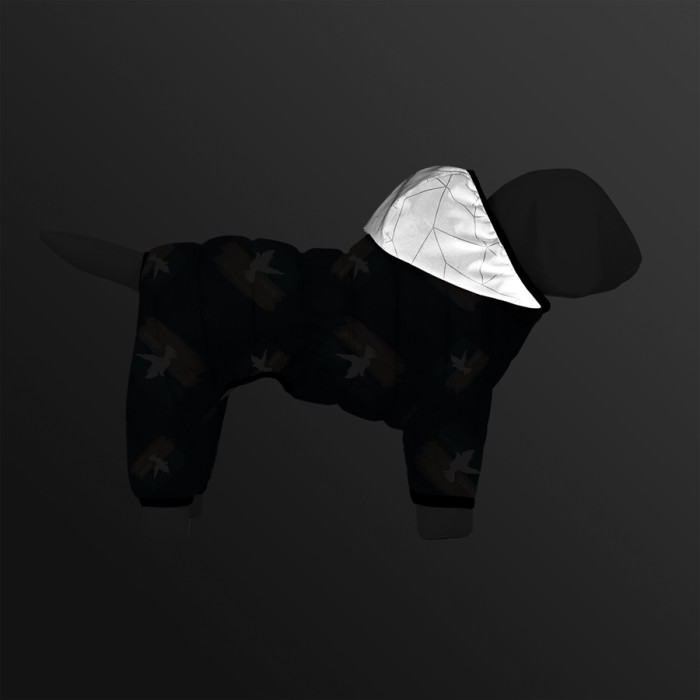 Комбінезон для собак WAUDOG Clothes малюнок "Прапор", M47, В 69-72 см, С 41-44 см