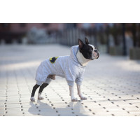 Комбінезон для собак WAUDOG Clothes малюнок "Бетмен лого", софтшелл, M45, B 53-59 см, С 38-42 см