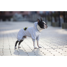 Комбінезон для собак WAUDOG Clothes малюнок "Бетмен лого", софтшелл, M45, B 53-59 см, С 38-42 см