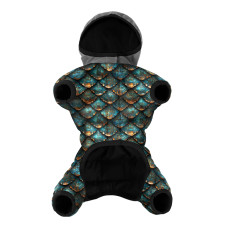 Комбінезон для собак WAUDOG Clothes малюнок "Луска", S30, В 57-59 см, С 40-43 см