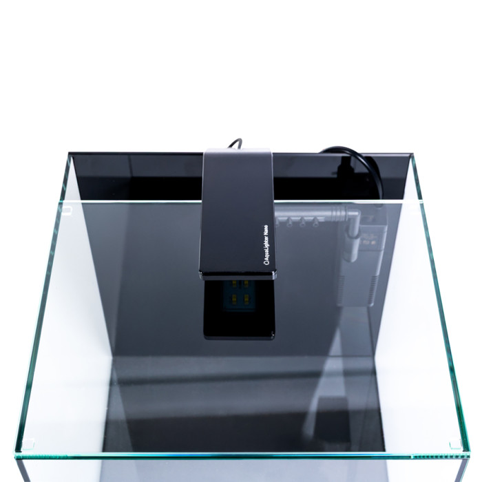 Акваріумний набір BlackCube 20 літрів, з чорною задньою стінкою, 27х27х27 см, скло 4 мм