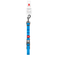 Петля-утримувач для грумінгу собак водостійка WAUDOG Waterproof, M, Ш 20 мм, Дов 70-116 см, А 20-110 см, блакитний