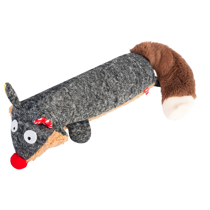 Іграшка для собак WAUDOG Fun Plush Єнот, трикотаж, Ш 7 см, Д 24 см, L