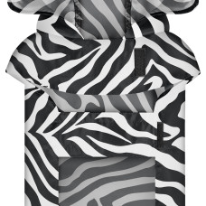 Дощовик-накидка з капюшоном для собак WAUDOG Clothes, малюнок "Зебра", XXS, А 23-26 см, B 30-36 см, С 15-20 см