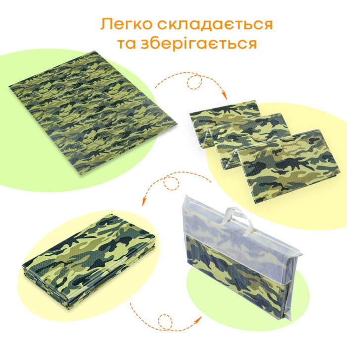 Камуфляжний килимок 200х150х0,8см "Мілітарі" (236) SW-00000156