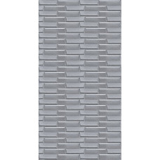 Самоклеюча 3D панель 3080x700x5мм Кладка Срібло SW-00001760