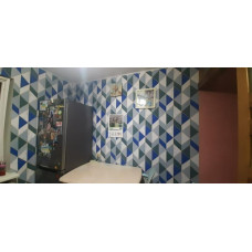 Самоклеюча плівка 0,45х10м х 0,07мм Сині трикутники SW-00001224